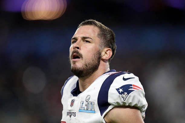 Danny Amendola of the New England Patriots looks on against the Philadelphia Eagles during the fourth quarter in Super Bowl LII at U.S. Bank Stadium...